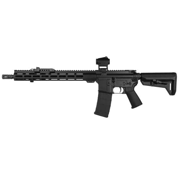 High-quality tactical rifle with scope, adjustable stock, and modern design for outdoor adventure and shooting sports. Perfect for hunting, tactical training, and outdoor activities.