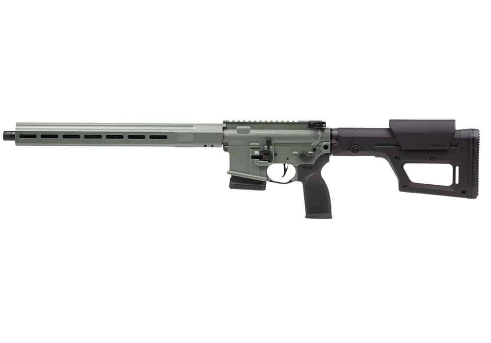 Modern tactical rifle with precision long-range capability, ideal for outdoor adventure and hunting enthusiasts.