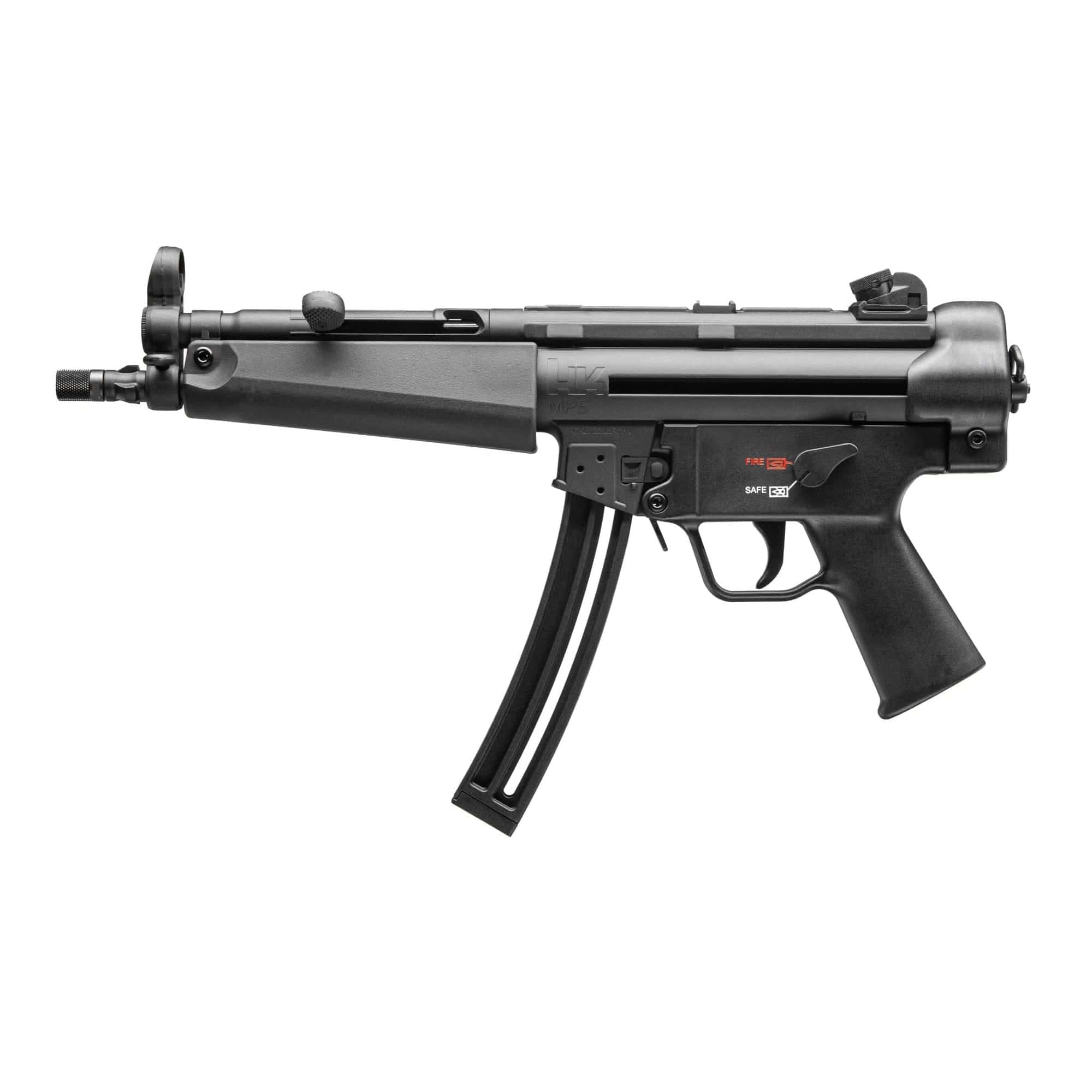 Heckler & Koch, MP5, Pistol, Semi-automatic, 22LR, 8.5" Barrel, Steel, Matte Finish, Black, Polymer Pistol Grip, 25 Rounds, 1 Magazine - Image 2
