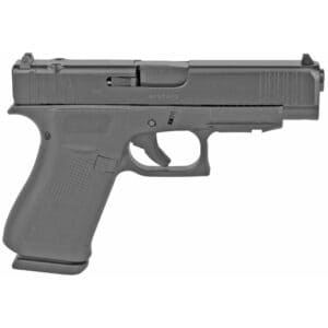 Glock 48 MOS, Striker Fired, Semi-automatic, Compact, 9MM, 4.17" Barrel, Glock Marksman Barrel, nDLC Finish, Black, Fixed Sights, Modular Optic System, 10 Rd w/ 2 Mags