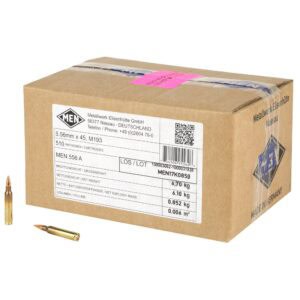 Magtech MEN M193, 556NATO, 55 GR, Full Metal Jacket, 510 Rounds Case