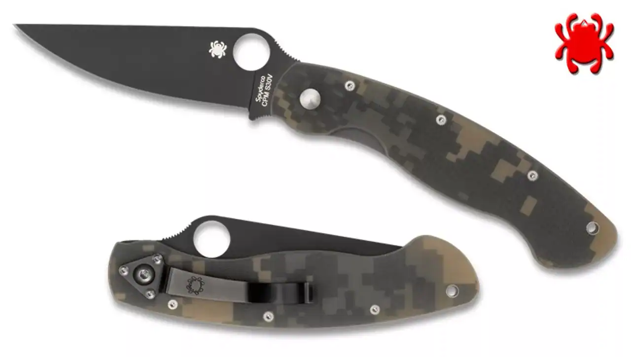Spyderco Military Model G-10 Camo