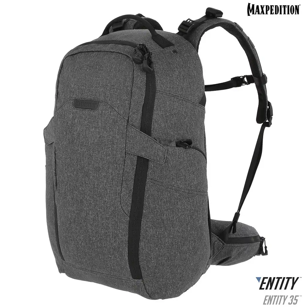 Maxpedition Entity 35 CCW-Enabled Internal Frame Backpack 35L (Charcoal)