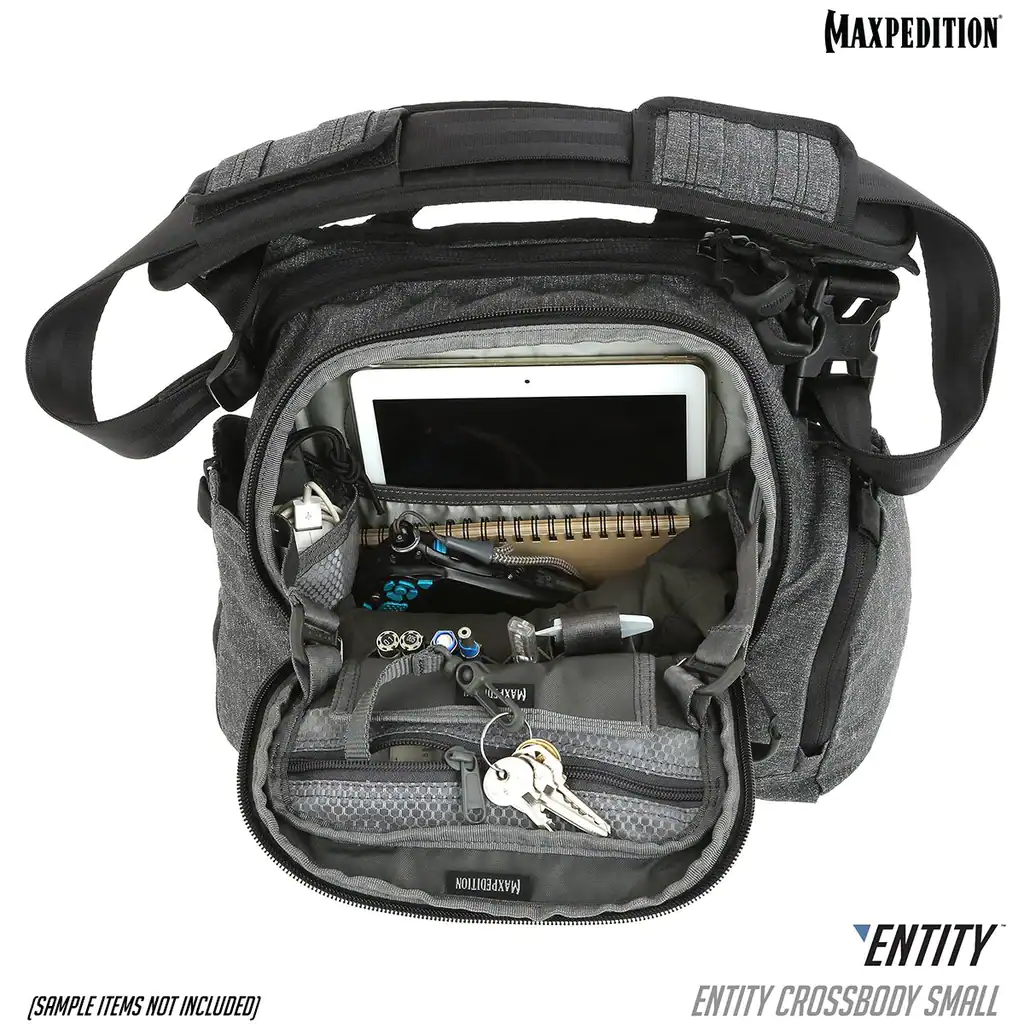 Maxpedition Entity Crossbody Bag (Small) 9L (Gray) - Image 10