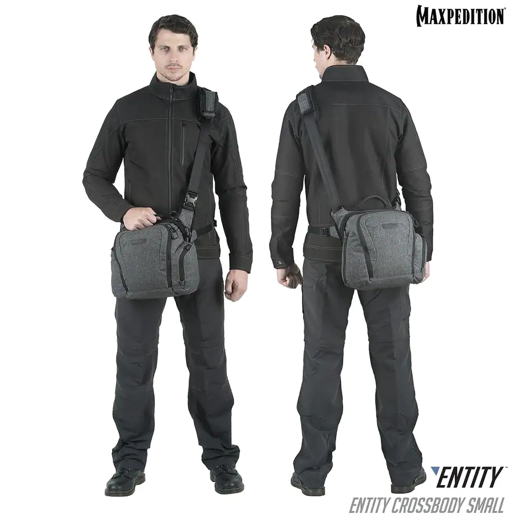 Maxpedition Entity Crossbody Bag (Small) 9L (Gray) - Image 11