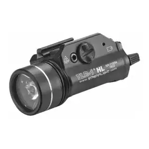 Streamlight, TLR-1 HL, High Lumen Rail Mounted Tactical Light, C4 LED, 1000 Lumens, Strobe, Black