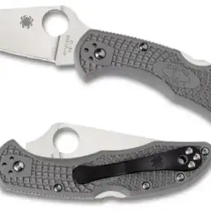 Spyderco Delica 4 FFG Plain Edge Grey