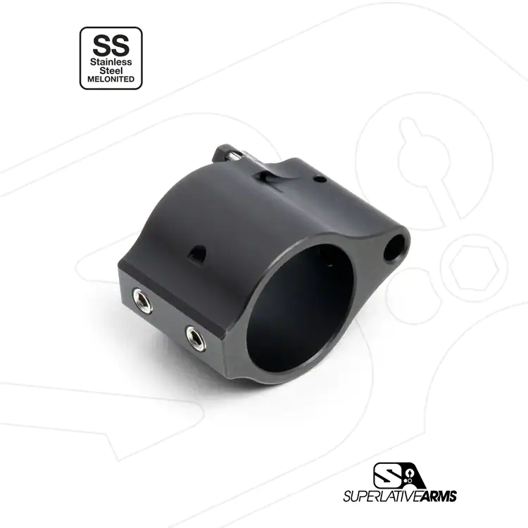 Superlative Arms Adjustable Gas Block .875" Set Screw Melonite, QPQ - Image 2