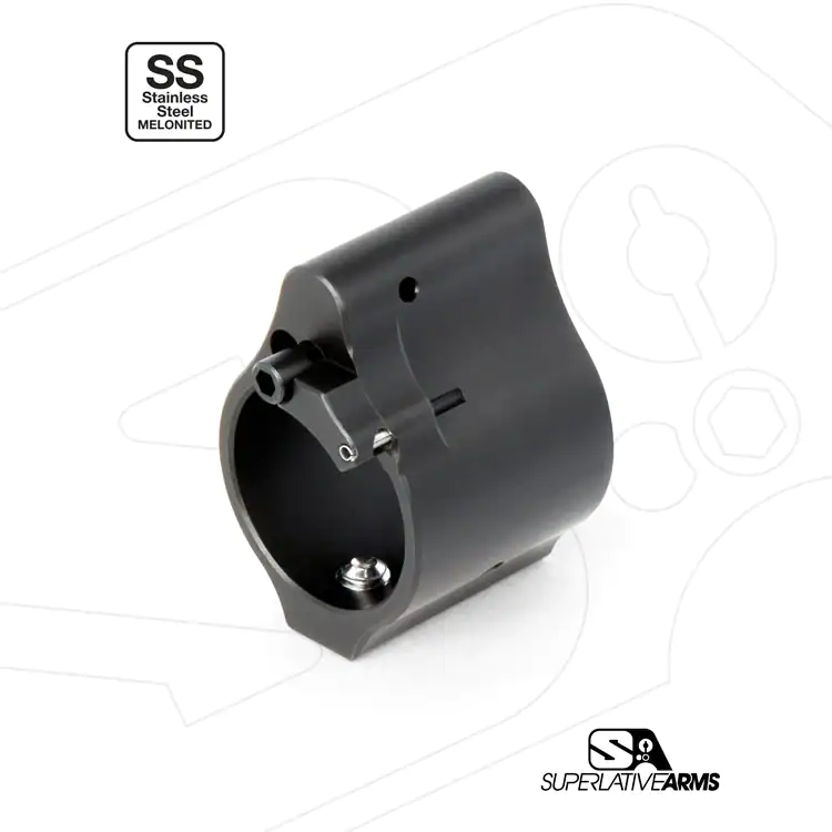 Superlative Arms Adjustable Gas Block .875" Set Screw Melonite, QPQ - Image 3