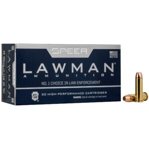 Speer Lawman 38 Special +P 158gr TMJ 50rd Box