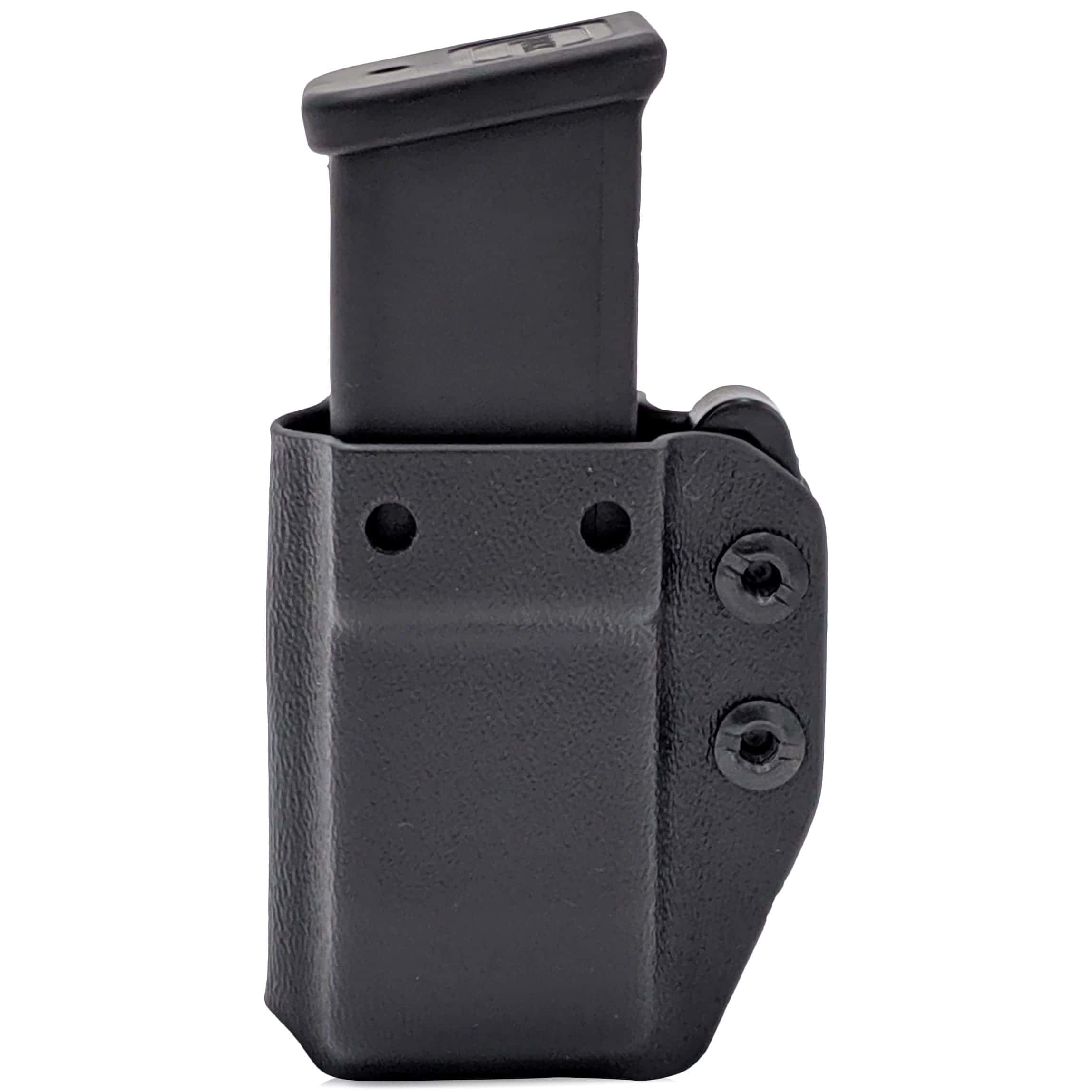 Rounded IWB/OWB KYDEX Magazine Holster Black/9MM/40SW Double Stack MRD - Image 2