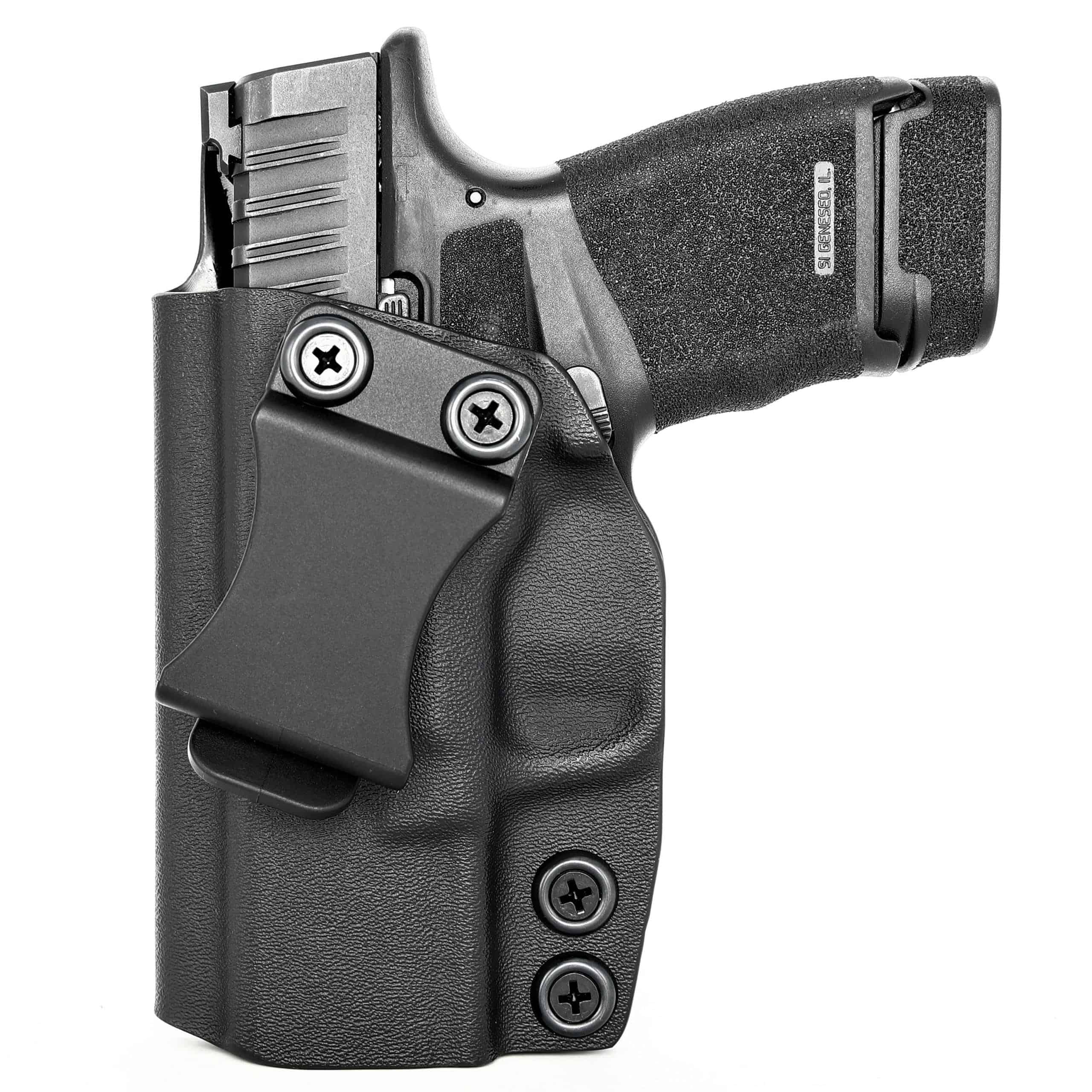 Rounded Springfield Hellcat IWB KYDEX Holster Black/Right Hand/Standard Cut