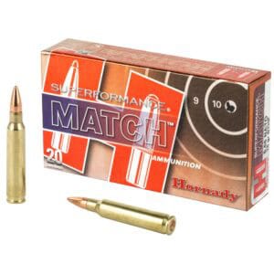 Hornady Superformance, 556NATO, 75 GR, Boat Tail Hollow Point, Match