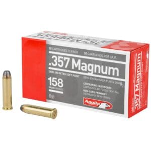 Aguila Ammunition, Pistol, 357 Mag, 158 Grain, Semi Jacketed Soft Point, 50 Rd