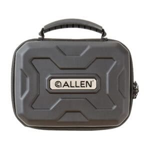 Allen Company, Exo Pistol Case, Black Thermo-molded Exoskeleton, 9"x6.25", Lockable Zipper