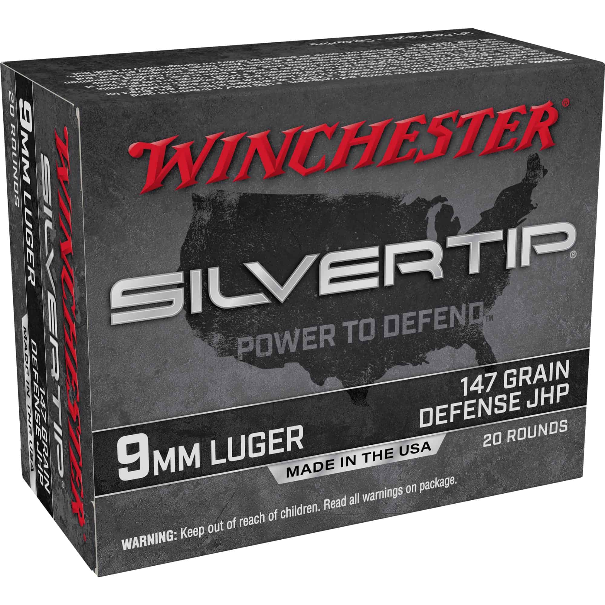 Winchester Ammunition Silvertip, 9MM, 147 GR, Hollow Point