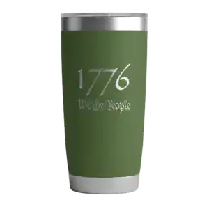 Blackout Coffee Co Tumbler 1776 We the People w/ Lid- 20oz Green