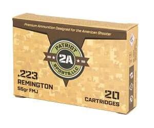 Patriot Sports .223 Rem 55 gr Full Metal Jacket -20 per Box