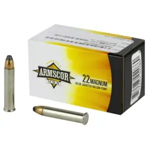Armscor, 22WMR, 40 Grain, Jacketed Hollow Point, 50 Round Box