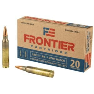 Frontier Cartridge Lake City, 223 Rem, 68 GR, Boat Tail Hollow Point Match