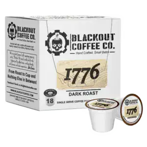 Blackout Coffee Co. 1776 Dark Roast Coffee Pods, 18ct