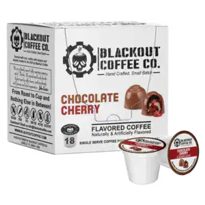 Blackout Coffee Co. Chocolate Cherry Flavored Coffee Pods, 18ct