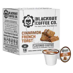Blackout Coffee Co. Cinnamon French Toast Flavored Coffee Pods, 18ct