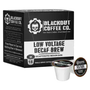 Blackout Coffee Co. Low Voltage Decaf Coffee Pods 18ct