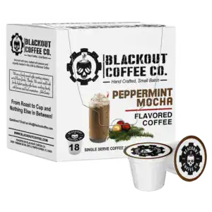 Blackout Coffee Co. Peppermint Mocha Flavored Coffee Pods 18ct