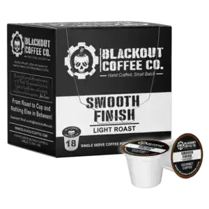 Blackout Coffee Co. Smooth Finish Light Roast Coffee Pods, 18ct