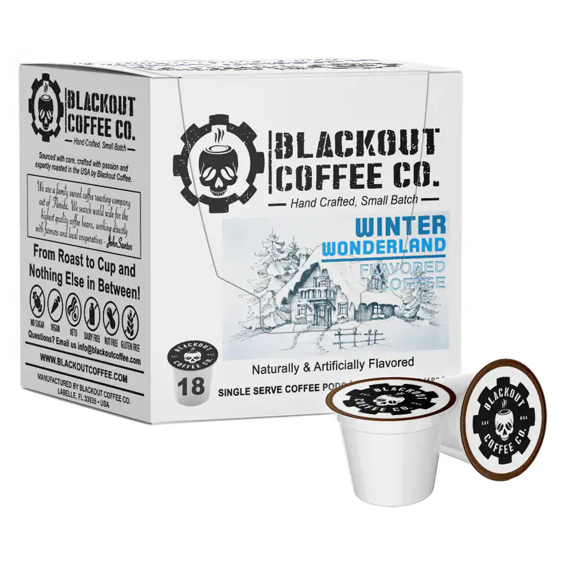 Blackout Coffee Co. Winter Wonderland Flavored Coffee Pods 18ct