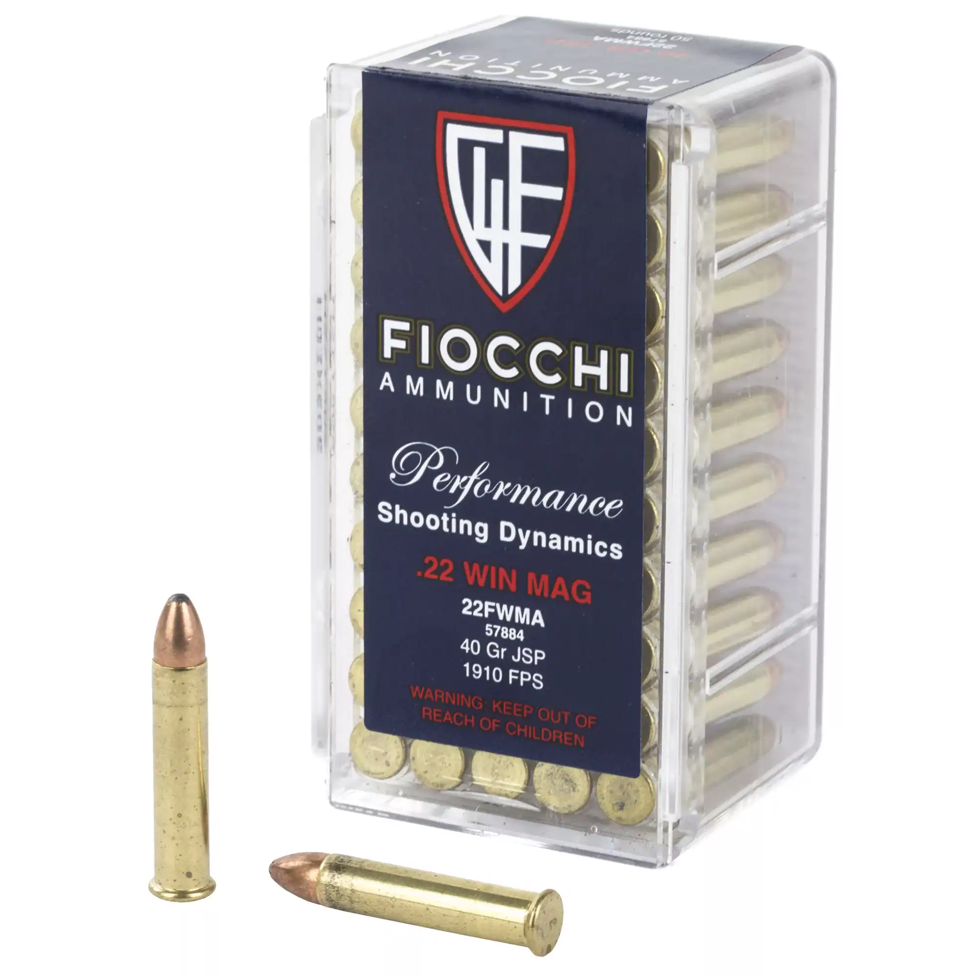 Fiocchi Ammunition, Fiocchi Range Dynamics 22 MAG (WMR) 40gr FMJ 50rd