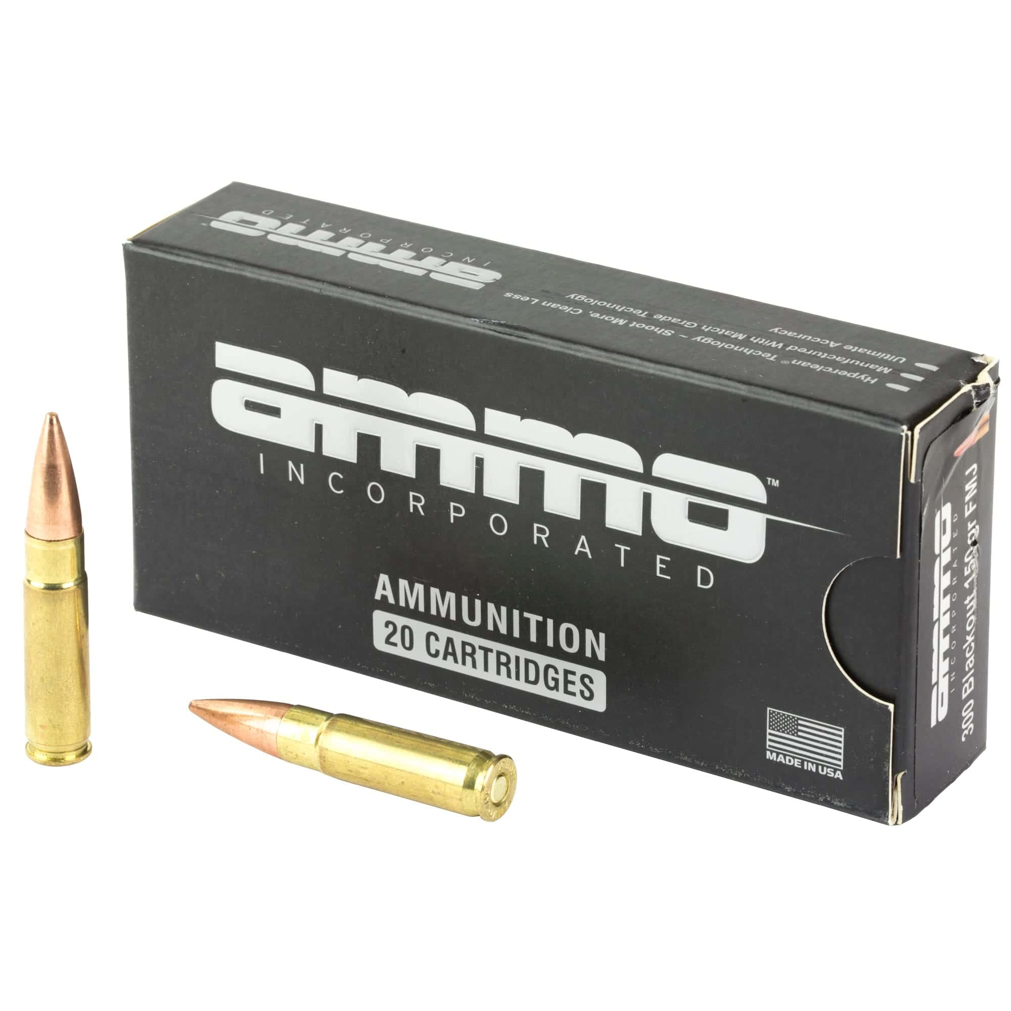 Ammo Inc Signature, 300 Blackout, 150 GR, Full Metal Jacket