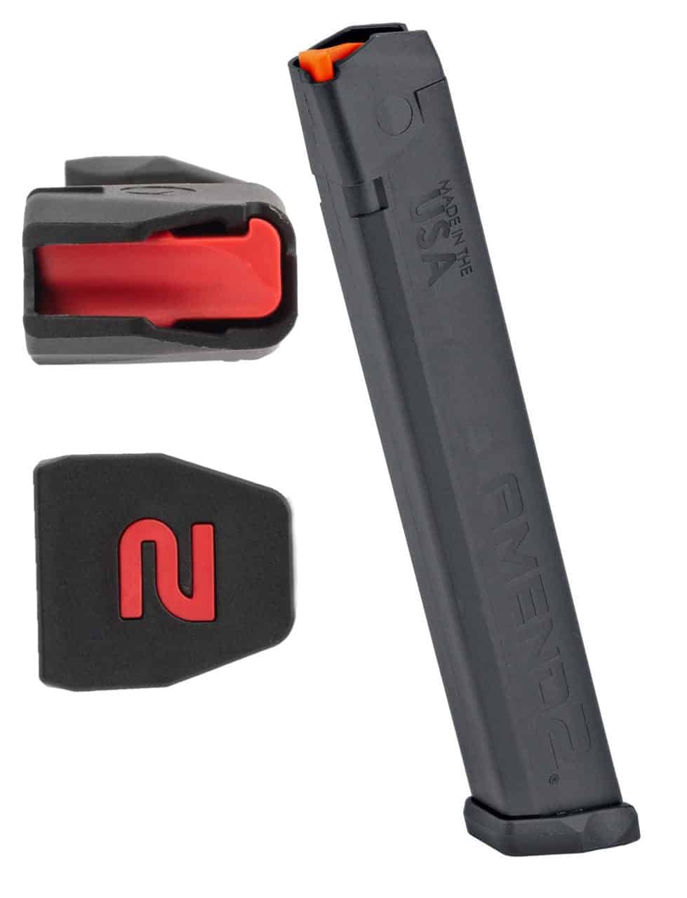 Amend2 34-Round Magazine for GLOCK Pattern Firearms, Black