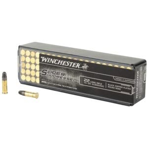 Winchester Ammunition Super Suppressed, 22LR, 45 GR, Black Copper Plated Round Nose