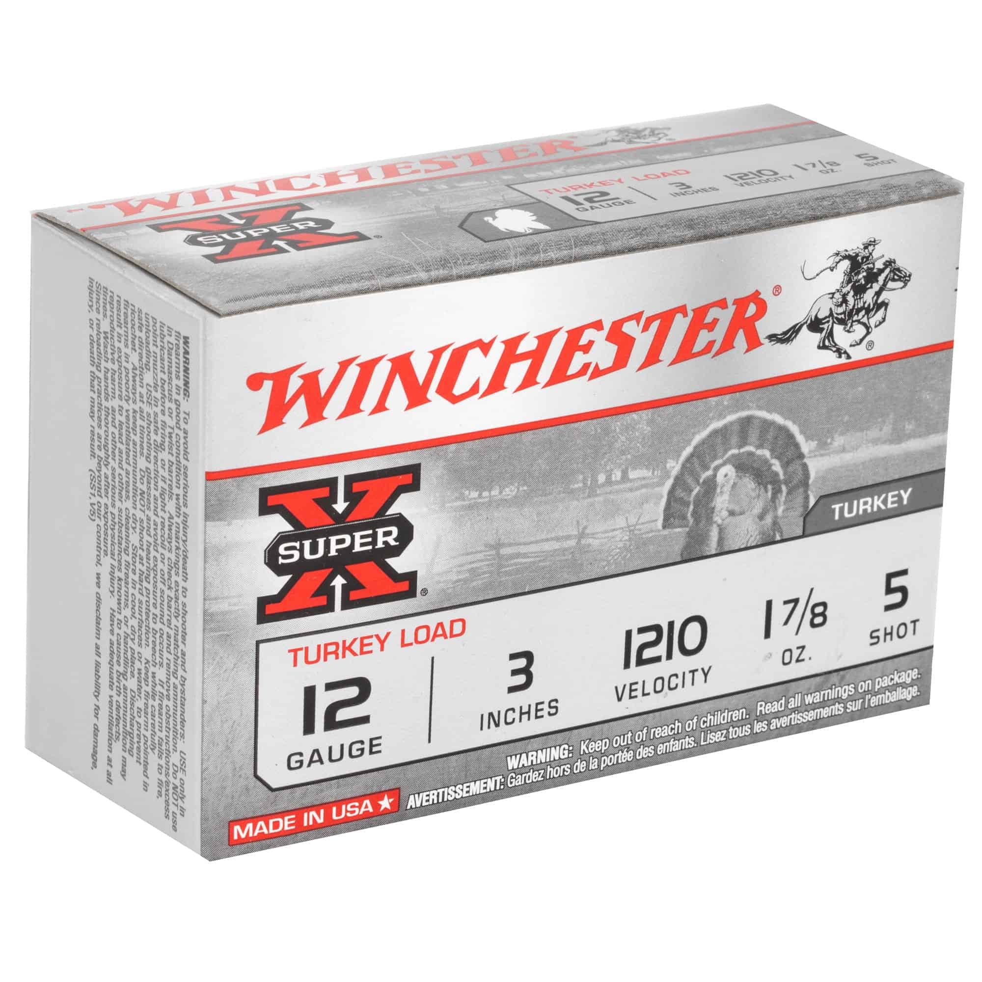 Winchester Ammunition Super-X, 12 Gauge, 3", #5, 1.875 oz., Shotshell - Image 4