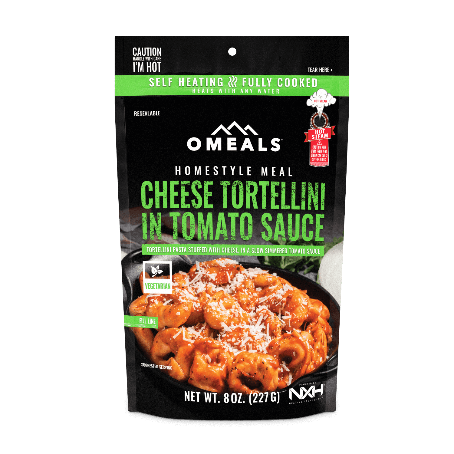 OMEALS Cheese Tortellini MRE Ready-to-Eat Meal
