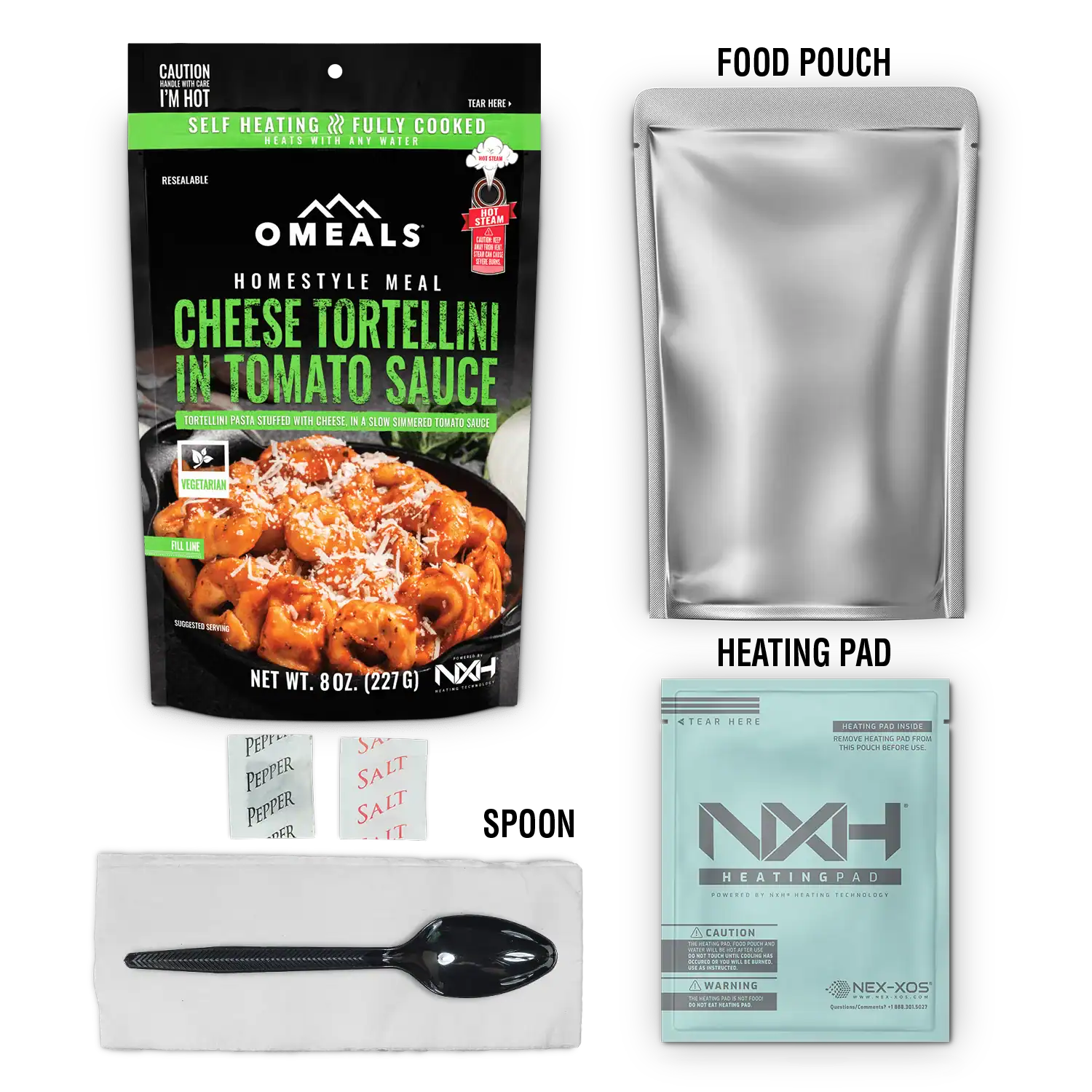 OMEALS Cheese Tortellini MRE Ready-to-Eat Meal - Image 3