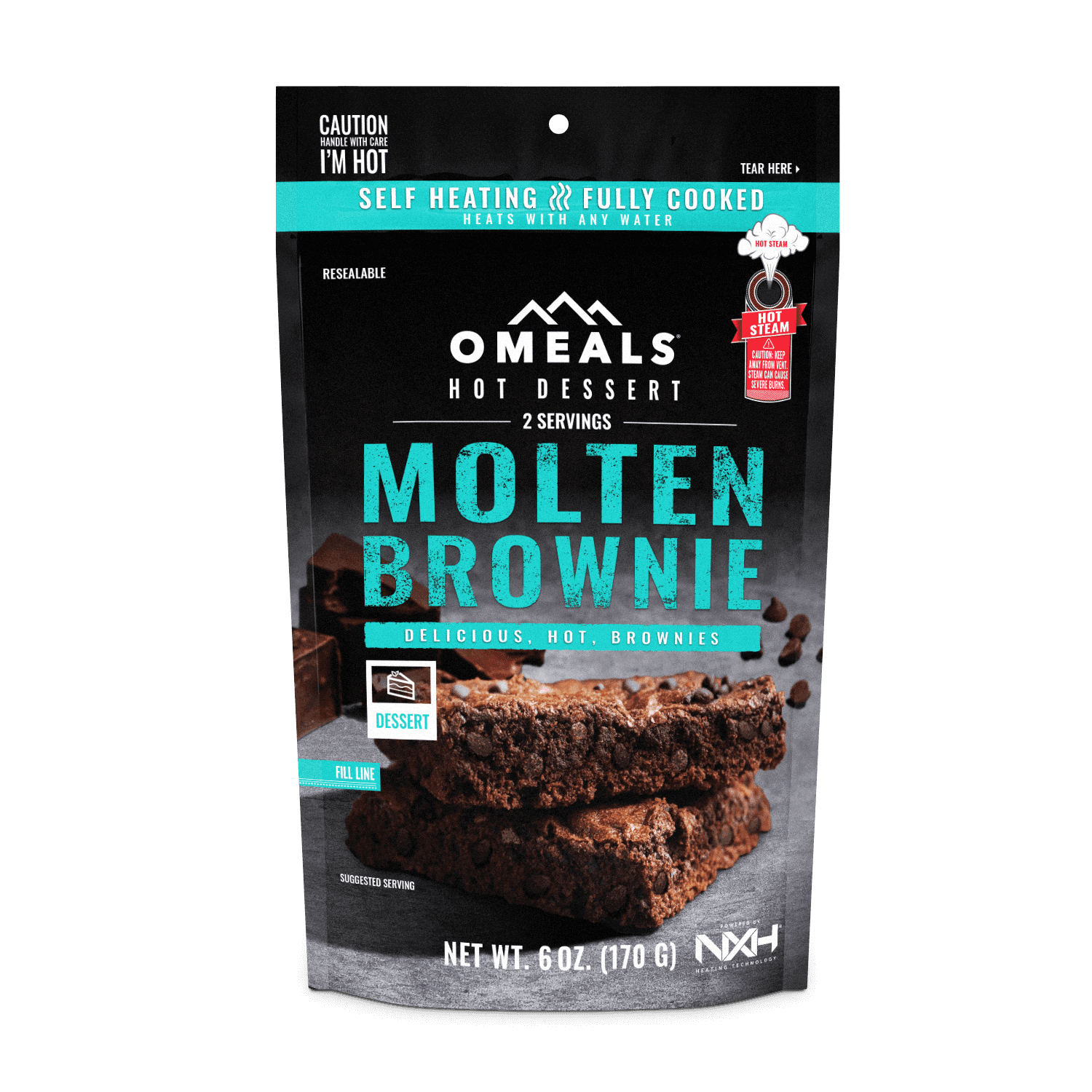OMEALS Molten Brownies MRE Ready-to-Eat Meal