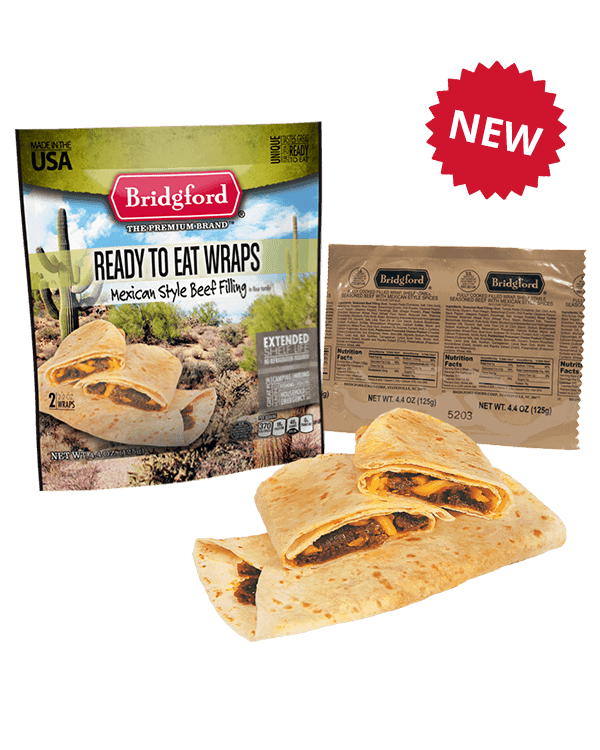 Bridgford Mexican Style Beef Ready-to-Eat Wraps (2-Pack)