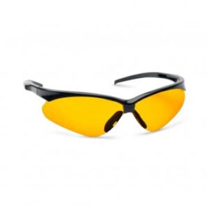Crosshair Sport Shooting Glasses, Amber Lens & Black Frame