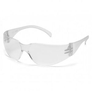 Mini Intruder Safety Glasses- Clear Lens, Clear Temples