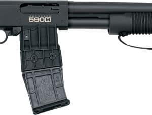 MOSSBERG 590M SHOCKWAVE 12GA - 15" 10RD 2.75" BLUED/SYN