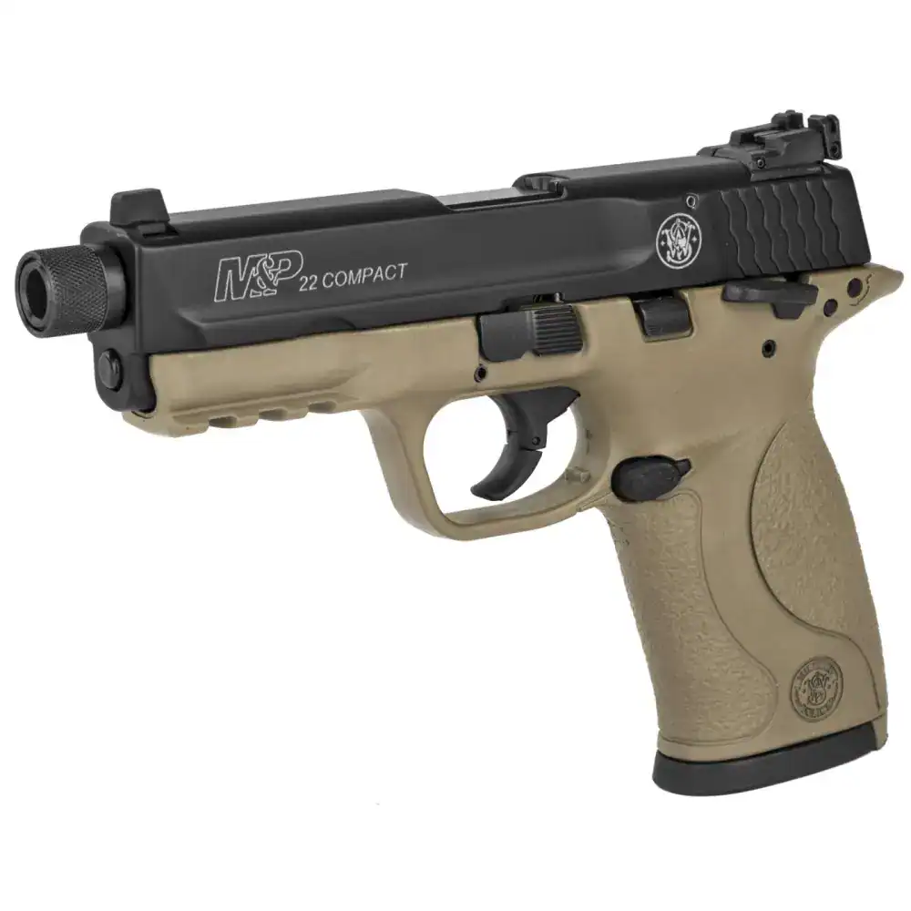 SMITH & WESSON M&P 22 COMPACT 22LR 3.6" PSTL FDE TB 10RD - Image 2