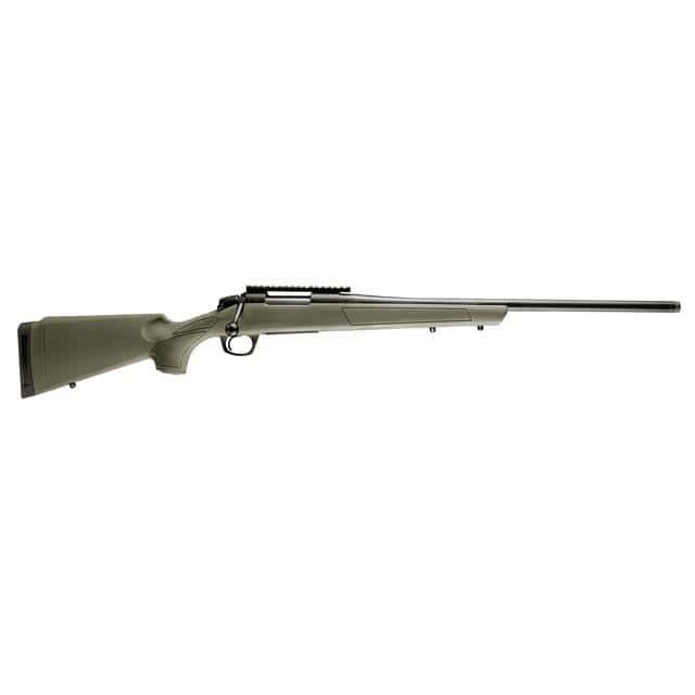 CVA Cascade Rifle 7mm Rem Mag 3rd Capacity 24" Threaded Cerakote Black Barrel OD Green Stock 0 MOA Pic Rail