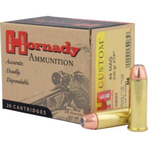 HORNADY CUSTOM 44MAG 240GR XTP JHP 20RD BX 200RD CASE