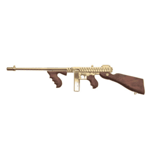 THOMPSON 1927A1 DELUXE CARBINE .45 CAL W/50RD DR & 20RD GOLD TIGER STRIPE