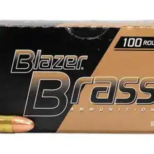 CCI BLAZER BRASS 9MM 115GR FMJ 100RD/BX 5BX/CS