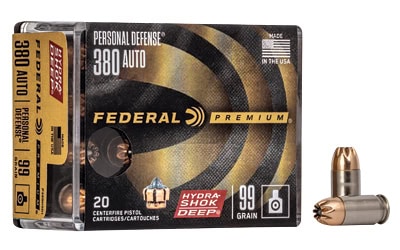 FED HYDRA-SHOK DEEP 380AUTO 99GR 20