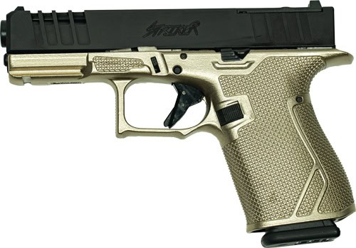 GLFA 19 STRIKER 9MM 4" 15 SHOT - BLACK SLIDE PLATINUM FRAME - Image 2